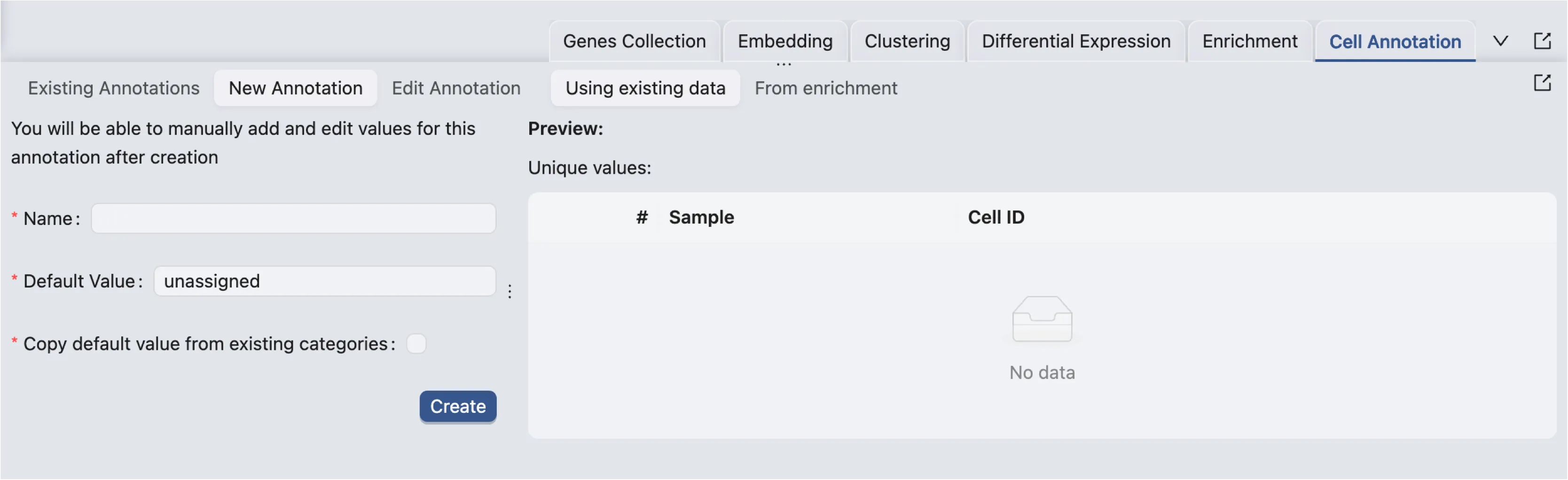 Navigation to Cell Annotation Navigation to Cell Annotation